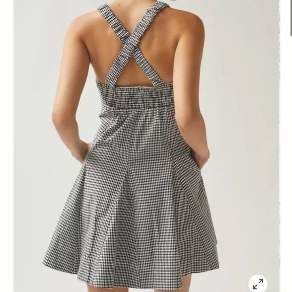 Maeve Anthropologie Gingham Mini Dress - Picture 2 of 6